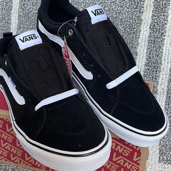 Vans Filmore Suede Canvas Black/White MENS - Picture 7 of 16